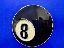 Pool Game Magic Figural Black White Eight Ball New Belt Buckle