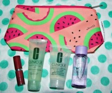 NEW Clinique 5-piece Set Donald X Bag, Makeup Remover, Hydrating Jelly, Liquid