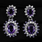 Shimmering Color Change Sapphire 9.20Ct 925 Sterling Silver Handmade Earrings