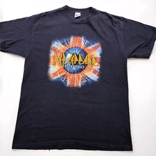 Def Leppard 2005 "Rock of Ages" Tour Y2K Anvil Tee T-Shirt Vintage SIZE XL