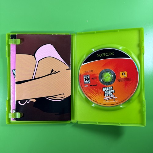 Disco de juego Grand Theft Auto VICE CITY (Microsoft Xbox, 2003) con manual y póster - Imagen 4 de 6