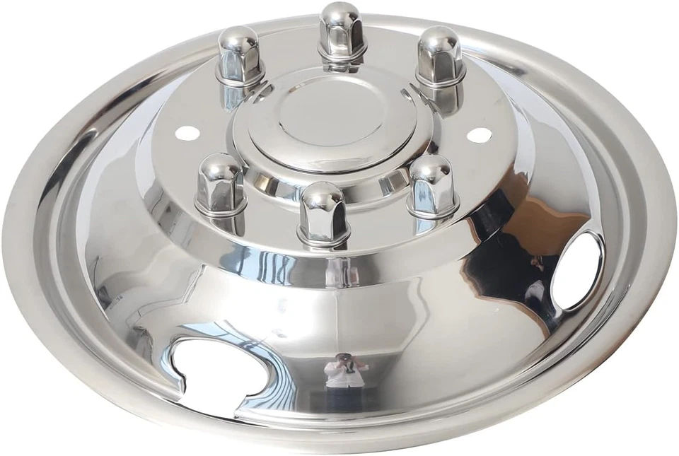 Ford F350 2005-2025 17" doble acero simuladores de rueda revestimientos de llantas dobles cubiertas Foto 2 de 4