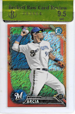 2016 Bowman Chrome ORLANDO ARCIA ORANGE SHIMMER REFRACTOR RC /25 BGS 9.5 GEM!