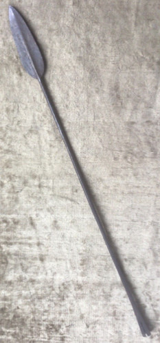 19th - 20th C South African Ugandan Karamojong Forged Iron Spear Head 29.75”