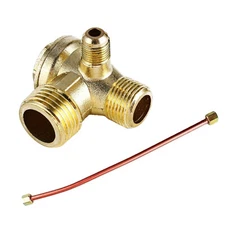 Central Pneumatic Air Compressor Check Valve 3-Port Brass 20mm/16mm/10mm-Partshe