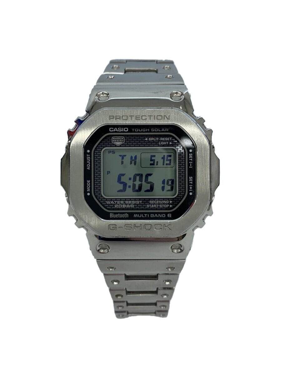 【良品】カシオ G-SHOCK　GMW-B5000D-1JF Casio GMW-B5000D-1JF G-Shock Bluetooth Men's Watch Silver