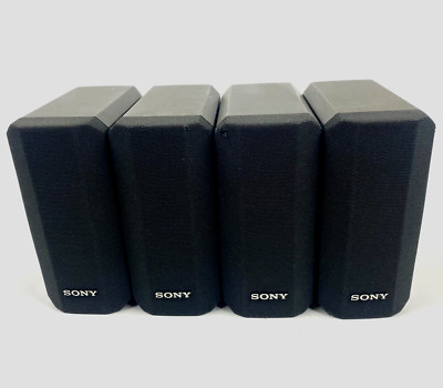Set 4 Sony SS-V230 Speakers Front Surround Sound System Grey Black Working Video