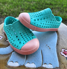 Native Jefferson "Aqua/Pink" Girls' Toddler 6C