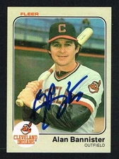 Alan Bannister #401 signed autograph auto 1983 Fleer Baseball Trading Card