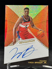 2018-19 Panini Revolution Rookie Autographs On Card #RA-TBR Troy Brown Jr.. rookie card picture