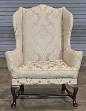 Kittinger Colonial Williamsburg Mahogany New England Style Wing Chair CW 44
