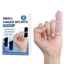 Trigger Finger Splint Small Pinkie Brace Support for Pain Relief Pink 2 Pk