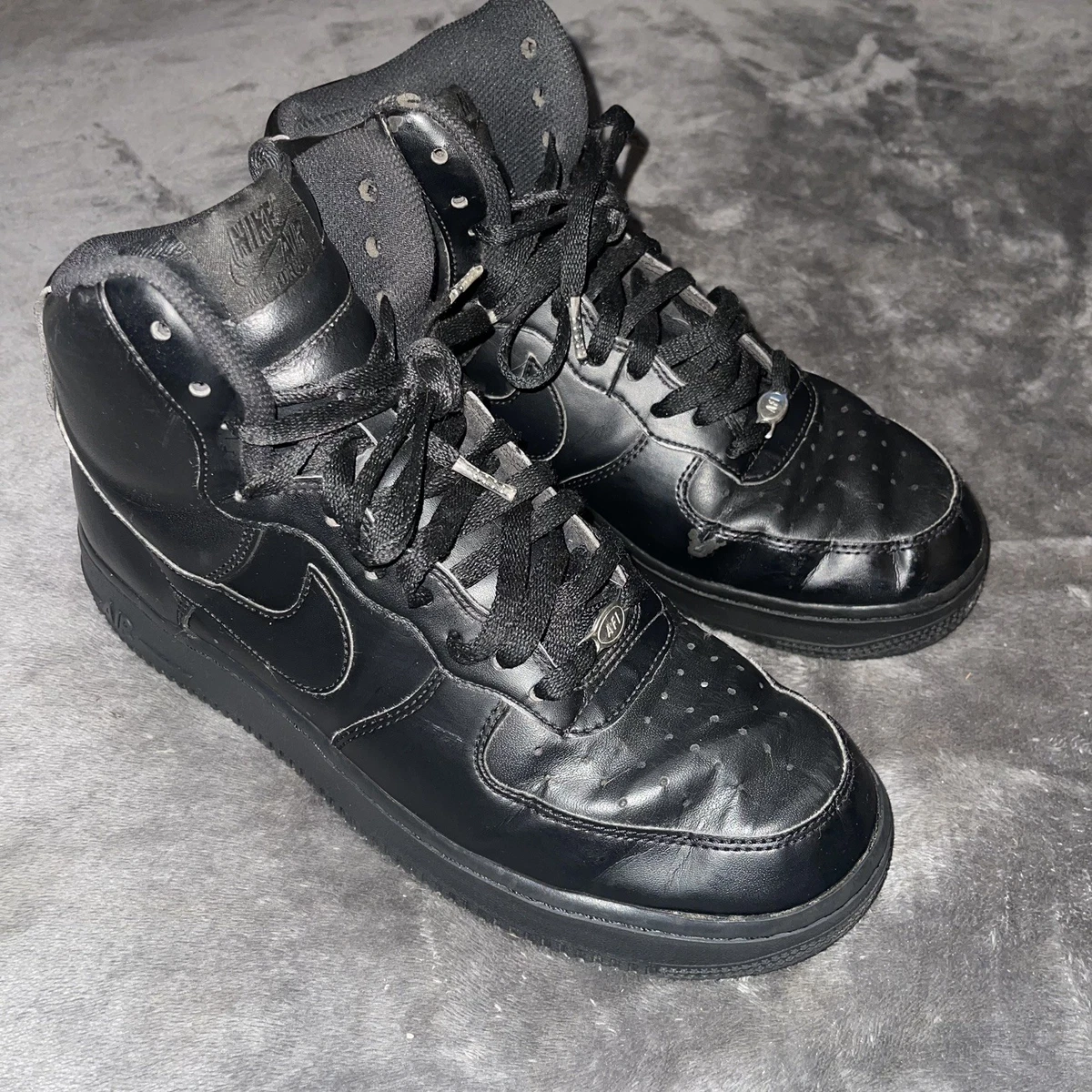 Nike Air Force 1 Mid '07 Triple Black | eBay