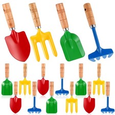16 Pcs Gardening Tools Metal Garden Beach Sandbox Digging Including Shovel, R...