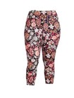 Terra and Sky Painted Floral Print High Rise Capri Leggings 3X (24W-26W) NWT — photo 5
