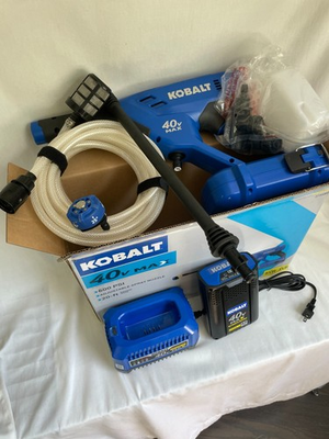#ad Kobalt 40v Max Power Cleaner Pressure Washer kit with Battery Charger $99.99