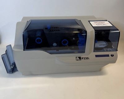 Zebra P330i ID Card Printer 300 DPI USB   Powers On   Needs Cleaning   For Parts