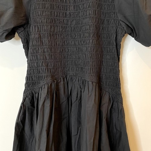 J.Crew Meadow Dress Cotton Poplin Smocked Holiday Vacation Trip CI843 Black PM - Picture 10 of 16