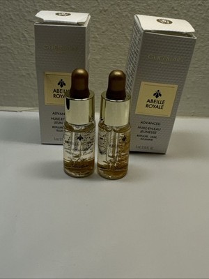 2 x GUERLAIN Abeille Royale Advanced Youth Watery Oil 0.16oz NIB