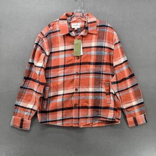 Goodfellow  Co Button-Up Shirt Mens M Multicolor Plaid Heavyweight Flannel NWT