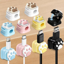 10 Pack Cord Organizer, Magnetic Cable Clips, under Desk Cable Management