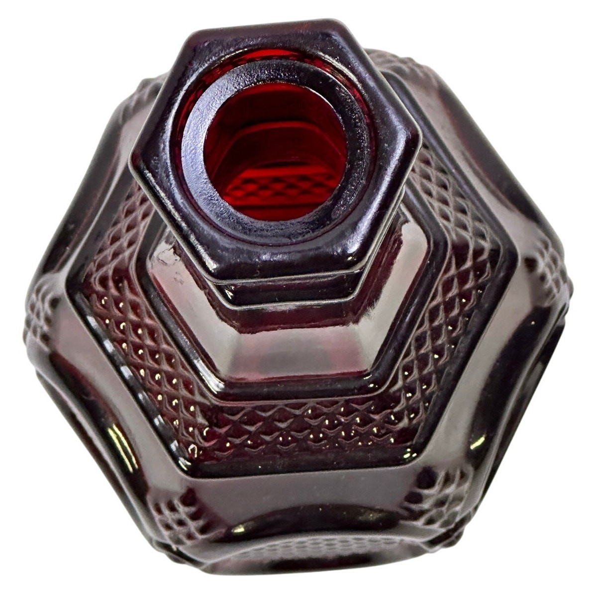 Avon Cape Cod Ruby Red 9-3/4" Wine Decanter with Stopper