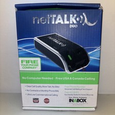 NetTalk DUO Device Free Calls to US and Canada Ethernet - Hardly Used W/Box
