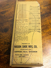 Mason Shoe Mfg. Co. Vintage Original Metal Foot Measuring Device Beige Unisex