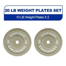 Olympic Bumper Plate Weight Plate 10 lbs Pair Color Durable Design