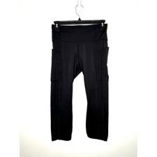 Athleta Ultimate Stash II Capri Leggings Sz S Black Athletic Run Cycling Yoga
