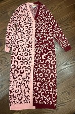 Farm Rio Mixed Leopard Knit Midi Dress - SZ Large