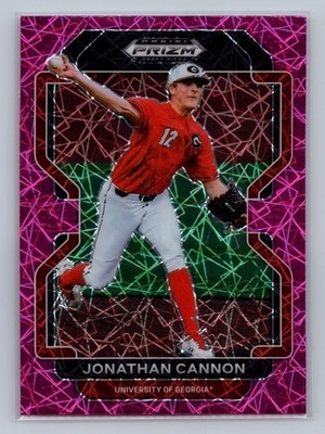 JONATHAN CANNON 2022 PANINI PRIZM DRAFT PINK VELOCITY REFRACTOR