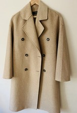 Max Mara Weekend Doublewolle Mantel Beige Gr 36
