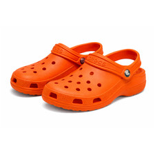 Crocs Classic Clog Orange Unisex Adult Slip On Sandal Ultra Light Water-Friendly