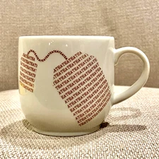 Vintage The Toscany Collection Tea Cup Mug Tea Bag Marquee Print Graphic