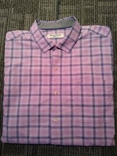 Tommy Bahama Island Zone Shirt Men's XL Green Pima Cotton Blend Long Sleeve