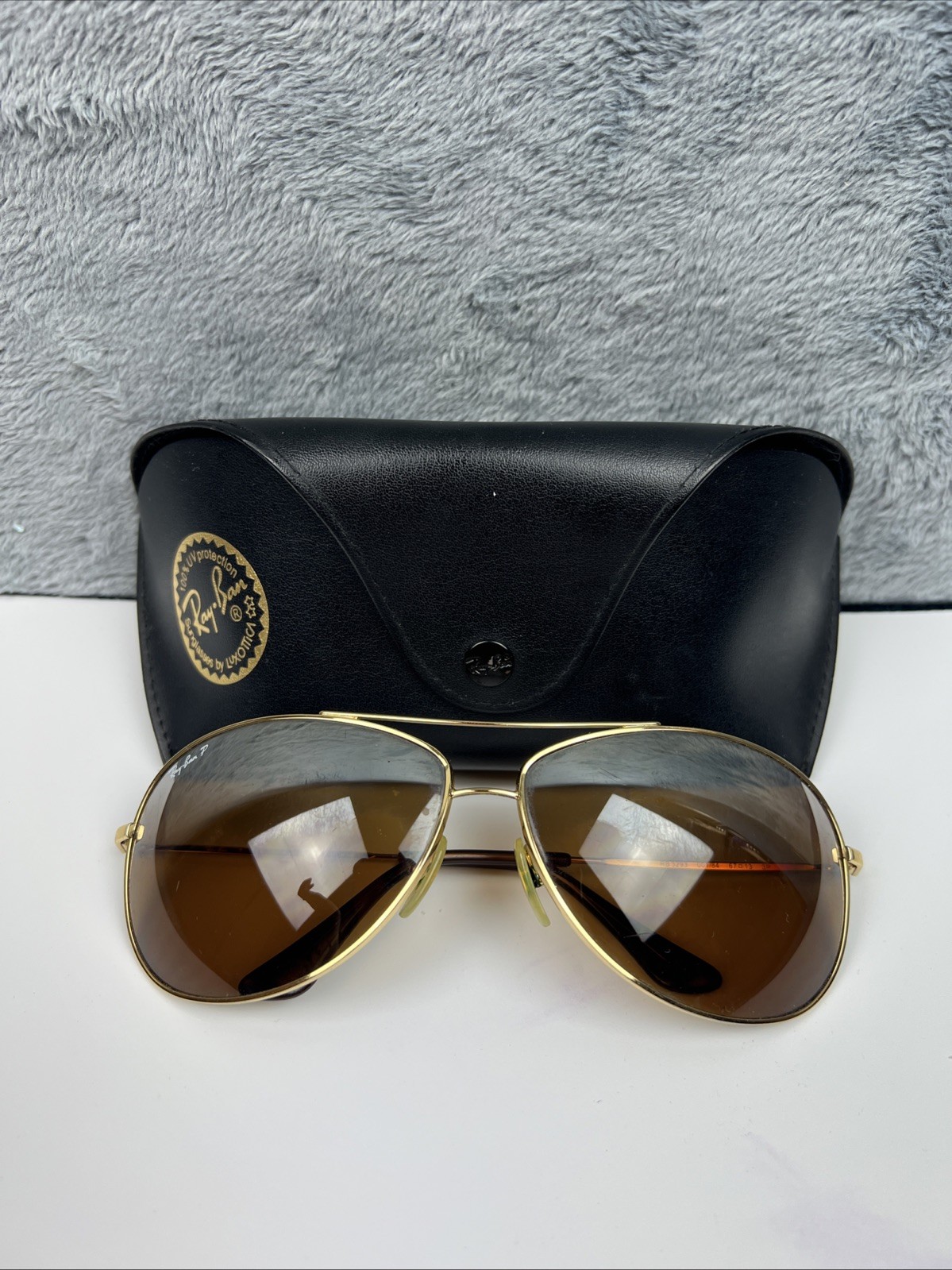 Ray-Ban RB3293 001/84 Sunglasses Gold FRAMES Brown Gradient Lens