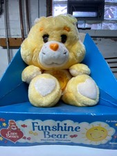Lot of 3 1983 Kenner Care Bears Plush With Original Box