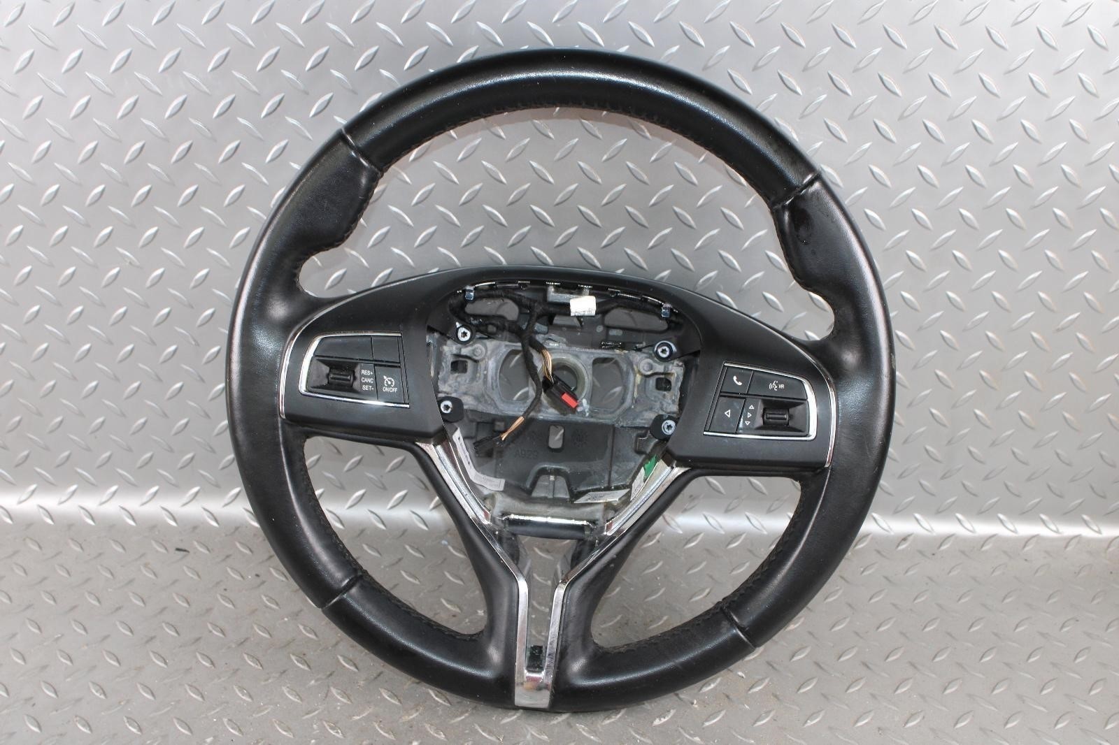 14-20 GHIBLI Black Leather Chrome Trim Steering Wheel Radio Cruise Control OEM