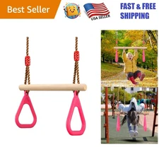 Kids Trapeze Swing Bar with Adjustable Ropes - Easy to Install for Fun Play