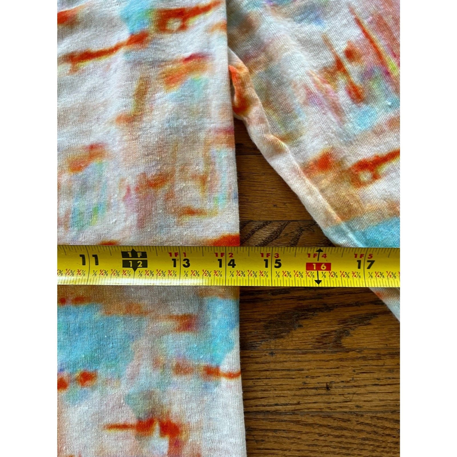 printed artwork Multicolor Long Sleeve T Shirt Tee Top   Women's Size Large image 8