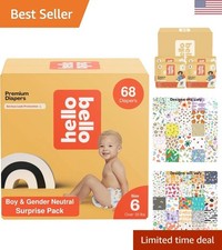 Extra-Absorbent Baby Diapers Size 6 - 68 Count for Happy, Healthy Babies