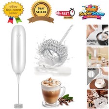 Elegant Electric Milk Frother with Ergonomic Handle - Perfect for Cappuccinos