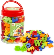 Magnetic ABC 123 Fridge Magnets, 78 Pcs Educational Toy for 3-5Y