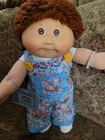 Cabbage Patch Kid With Brown Hair And Brown Hair,  Cute!