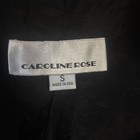 CAROLINE ROSE LEAF PRINT BOTANICAL LINED JACKET SIZE S SHIMMERING TEXTURED LIGHT — photo 6