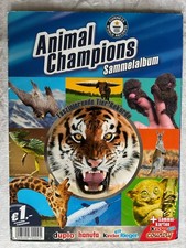 Ferrero Album: ANIMAL CHAMPIONS Komplett alle  Duplo & Hanuta Bilder (c) 2015