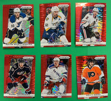 LOT OF (6) 2013-14 PANINI PRIZM RED PULSAR PARALLEL HOCKEY CARDS RYAN JOHANSEN