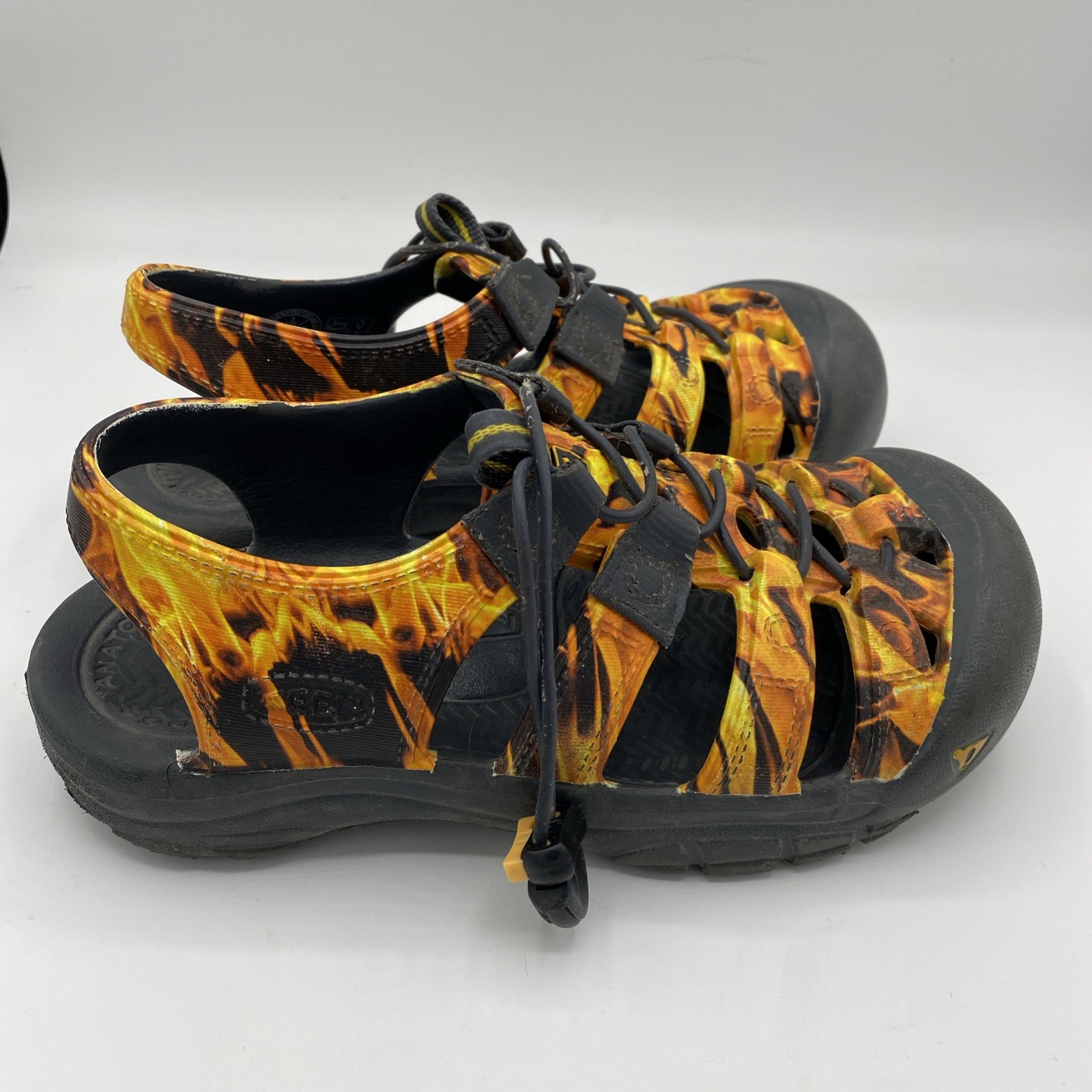 Scarpe sandali Keen bambino arancione giallo nero fiamma acqua taglia US 3