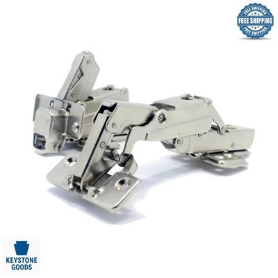 Stainless Steel Fully Concealed Soft Close Corner & Bifold Cabinet Hinges 48mm